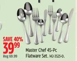 Canadian Tire Master Chef 45-Pc Flatware Set offer
