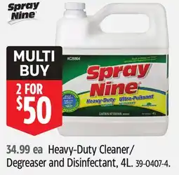 Canadian Tire Heavy-Duty / Degreaser and Disinfectant offer