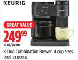 Canadian Tire Keurig K-Duo Combination Brewer offer