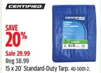 Canadian Tire Certified 15 x 20´ Standard-Duty Tarp offer