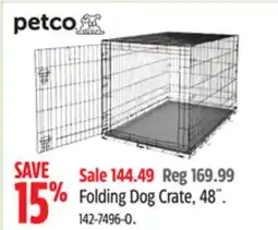 Canadian Tire Petco Folding Dog Crate, 48 offer