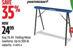 Canadian Tire Mastercraft Folding Metal Sawhorse offer