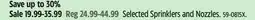 Canadian Tire Yardworks Selected Sprinklers and Nozzles offer