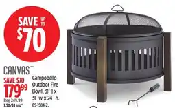 Canadian Tire Canvas Campobello Outdoor Fire Bowl offer