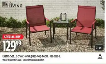 Canadian Tire For Living Bistro Set offer