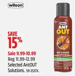 Canadian Tire Wilson Selected AntOUT Solutions offer