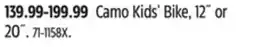 Canadian Tire Supercycle Camo Kids' Bike offer