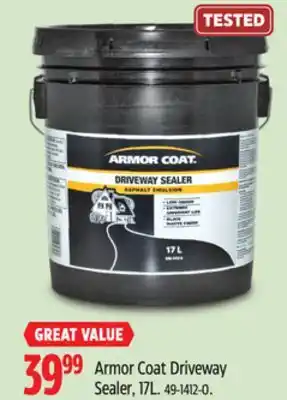 Canadian Tire Armor Coat Driveway Sealer offer