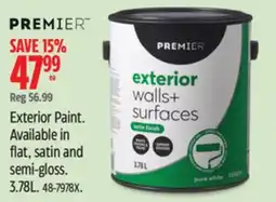 Canadian Tire Premier Exterior Paint offer