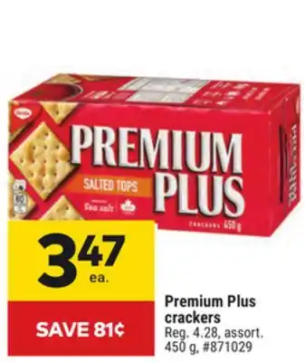 Giant Tiger Premium Plus crackers offer