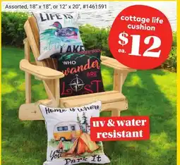 Giant Tiger Cottage life cushion offer
