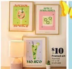 Giant Tiger Framed art offer
