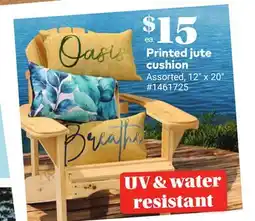 Giant Tiger Printed jute cushion offer