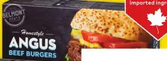Giant Tiger Belmont Meats beef burgers offer