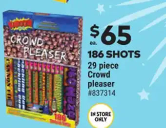 Giant Tiger 186 SHOTS 29 piece Crowd pleaser offer