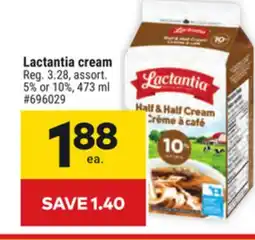 Giant Tiger Lactantia cream offer