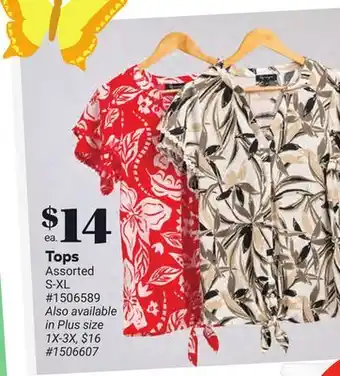 Giant Tiger Tops offer