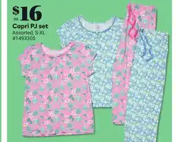 Giant Tiger Capri PJ set offer