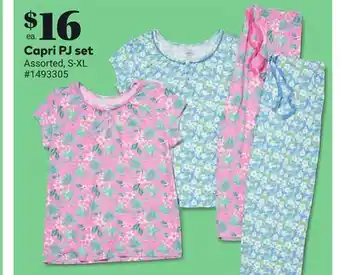 Giant Tiger Capri PJ set offer