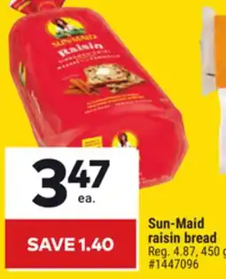 Giant Tiger Sun-Maid raisin bread offer