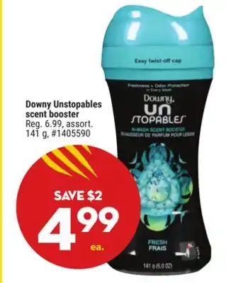 Giant Tiger Downy Unstopables scent booster offer