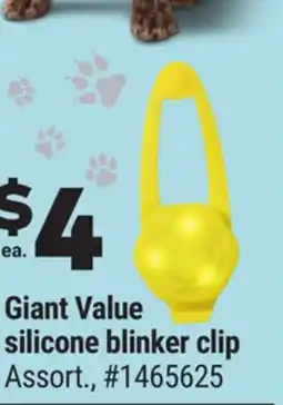 Giant Tiger Giant Value silicone blinker clip offer