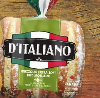 Giant Tiger D'Italiano sausage buns offer