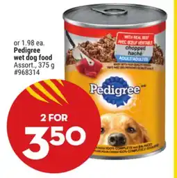 Giant Tiger Pedigree wet dog food offer