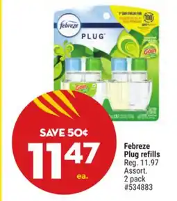 Giant Tiger Febreze Plug refills offer