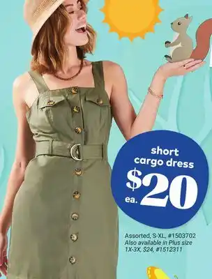 Giant Tiger short cargo dress offer