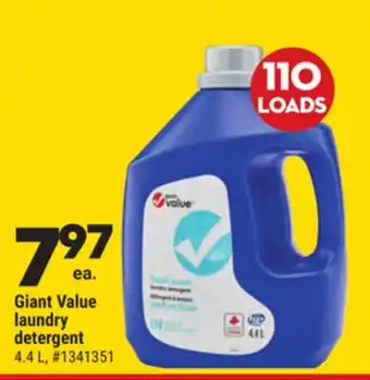Giant Tiger Giant Value laundry detergent offer