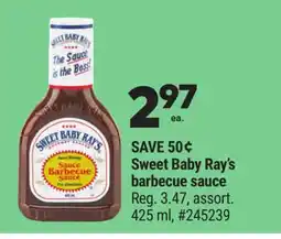 Giant Tiger Sweet Baby Ray's barbecue sauce offer