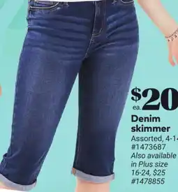 Giant Tiger Denim skimmer offer