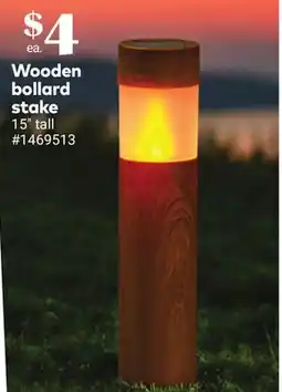 Giant Tiger Wooden bollard stake offer