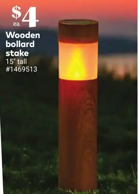 Giant Tiger Wooden bollard stake offer