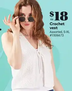 Giant Tiger Crochet vest offer