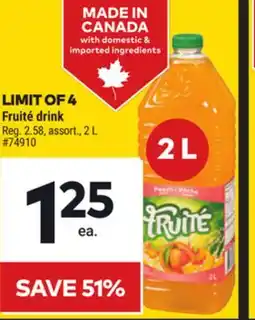 Giant Tiger Fruité drink offer