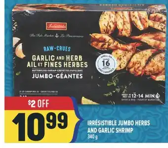 Marché Adonis IRRÉSISTIBLE JUMBO HERBS AND GARLIC SHRIMPS offer