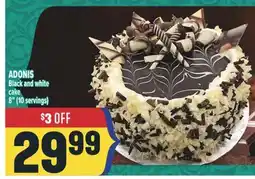 Marché Adonis ADONIS Black and white cake offer