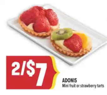 Marché Adonis ADONIS Mini fruit or strawberry tarts offer