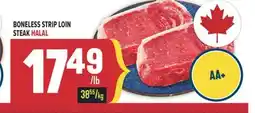 Marché Adonis BONELESS STRIP LOIN STEAK HALAL offer