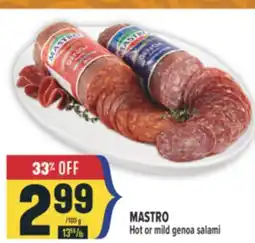 Marché Adonis MASTRO Hot or mild genoa salami offer