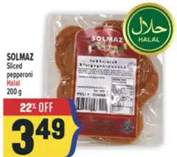 Marché Adonis SOLMAZ Sliced pepperoni Halal offer