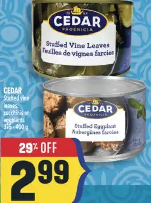 Marché Adonis CEDAR Stuffed vine leaves, zucchinis or eggplants offer