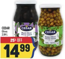 Marché Adonis CEDAR Olives offer
