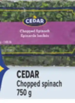 Marché Adonis CEDAR Chopped spinach offer