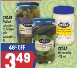 Marché Adonis CEDAR Pickled cucumbers or pickled wild cucumbers offer
