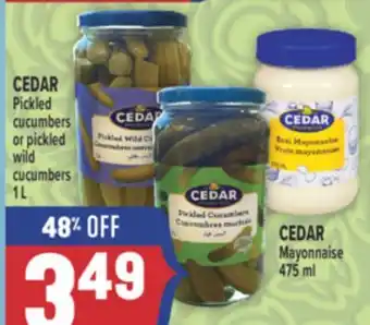 Marché Adonis CEDAR Pickled cucumbers or pickled wild cucumbers offer
