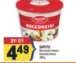Marché Adonis SAPUTO Bocconcini cheese offer