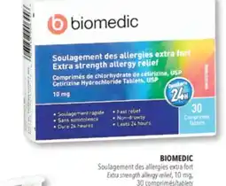 Familiprix BIOMEDIC Extra strength allergy relief, 10 mg, 30 tablets offer